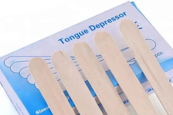 Birdəfəlik taxta dil depressoru